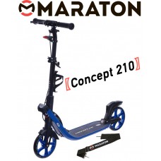 Самокат Maraton Concept 210 синий + LED фонарик (2020)