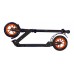 Самокат Maraton Power оранжевый надувные колеса + Led фонарик