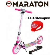 Самокат Maraton Sprint рисунок + Led фонарик