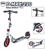 Самокат Scale Sports D-Max-230 USA белый дисковый тормоз Самокат Scale Sports D-Max-230 USA белый дисковый тормоз