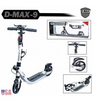 Самокат SCALE SPORTS D-Max-9 USA дисковые тормоза белый Самокат SCALE SPORTS D-Max-9 USA дисковые тормоза белый