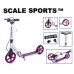 Самокат Scale Sports (ss-08) USA Бело-розовый + Led фонарик