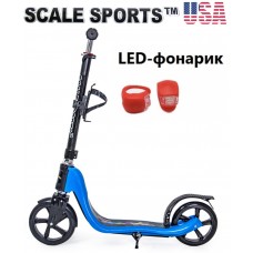 Самокат Scale Sports (ss-09) USA Синий + Led фонарик