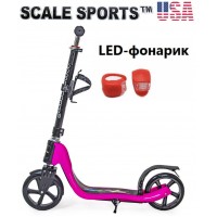 Самокат Scale Sports (ss-09) USA Розовый + Led фонарик