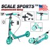 Самокат Scale Sports (ss-18) тиффани + led фонарик