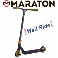 Трюковый самокат Maraton Wall Ride Gold Wheel + Пеги (2 шт)