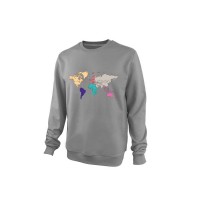 Свитшот On-The-Go Earth Continents Grey S,M,L,XL