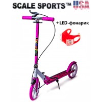 Самокат Scale Sports Scooter 470 Pink Ручні гальма