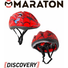 Шлем Maraton Discovery красный Спайдермен